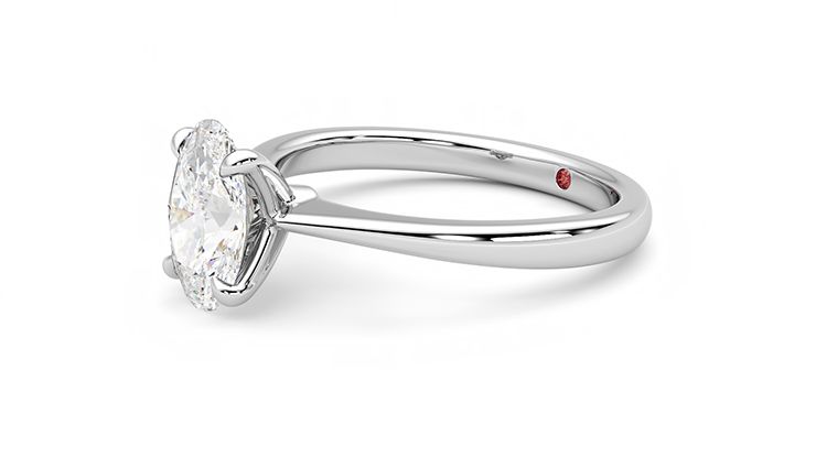 Taylor & Hart Elysium Oval Engagement Ring 360 degree image 23