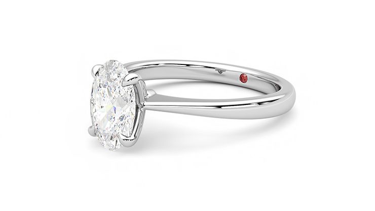 Taylor & Hart Elysium Oval Engagement Ring 360 degree image 24