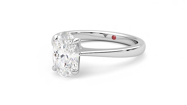 Taylor & Hart Elysium Oval Engagement Ring 360 degree image 25
