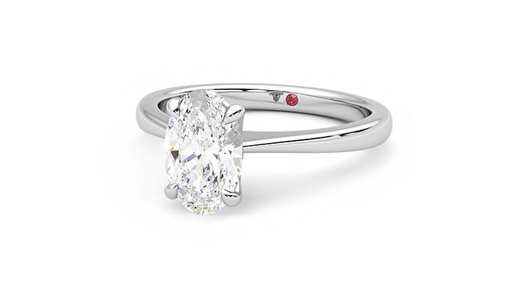 Taylor & Hart Elysium Oval Engagement Ring 360 degree image 26