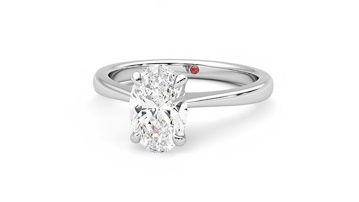 Taylor & Hart Elysium Oval Engagement Ring 360 degree image 27
