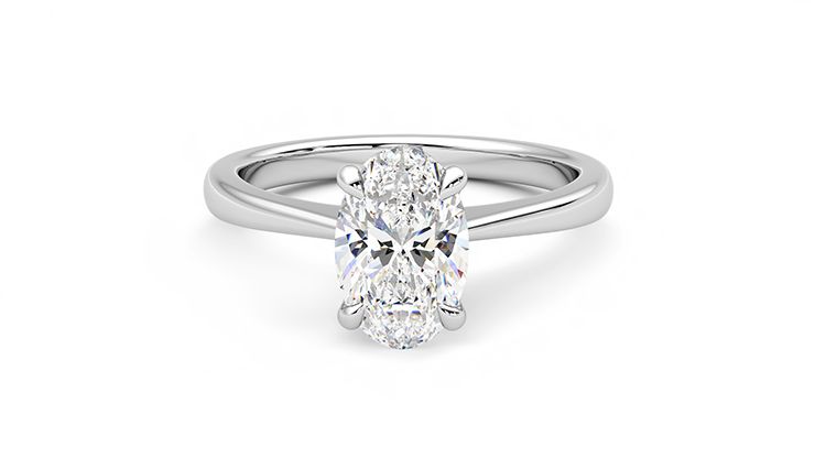 Taylor & Hart Elysium Oval Engagement Ring 360 degree image 29
