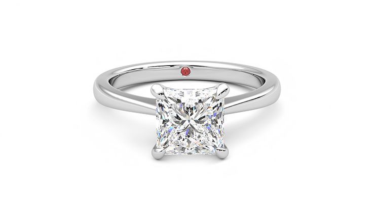 Taylor & Hart Elysium Princess Engagement Ring 360 degree image 0