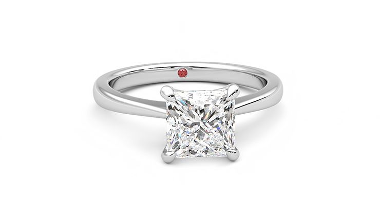 Taylor & Hart Elysium Princess Engagement Ring 360 degree image 1
