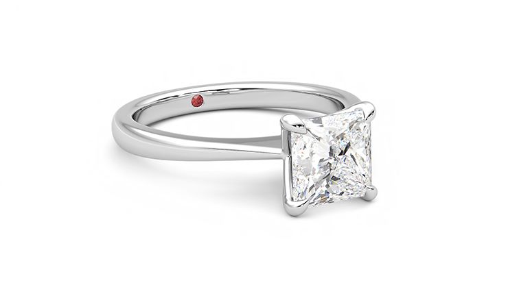 Taylor & Hart Elysium Princess Engagement Ring 360 degree image 4