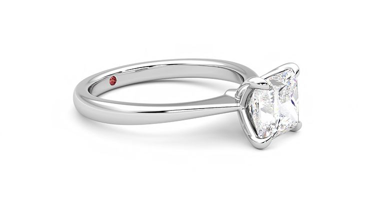 Taylor & Hart Elysium Princess Engagement Ring 360 degree image 6