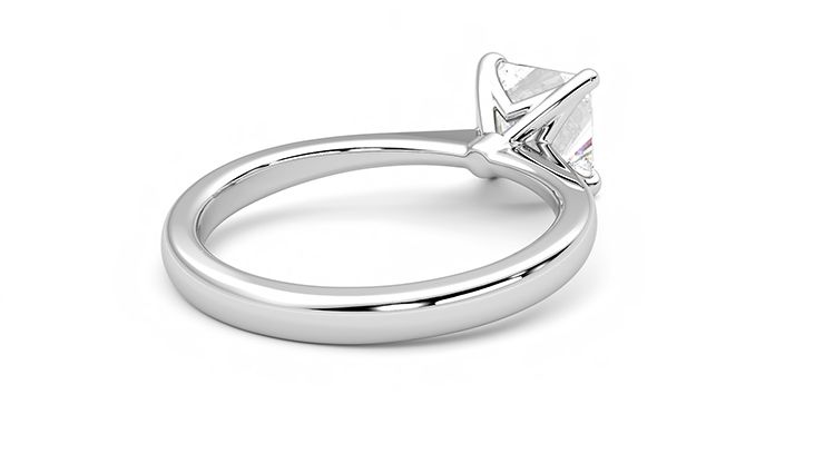 Taylor & Hart Elysium Princess Engagement Ring 360 degree image 12