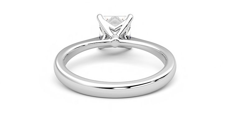 Taylor & Hart Elysium Princess Engagement Ring 360 degree image 14