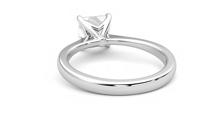 Taylor & Hart Elysium Princess Engagement Ring 360 degree image 15