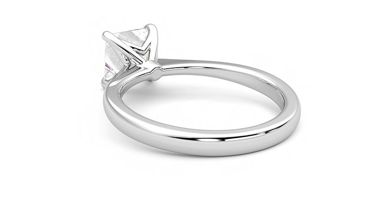 Taylor & Hart Elysium Princess Engagement Ring 360 degree image 16