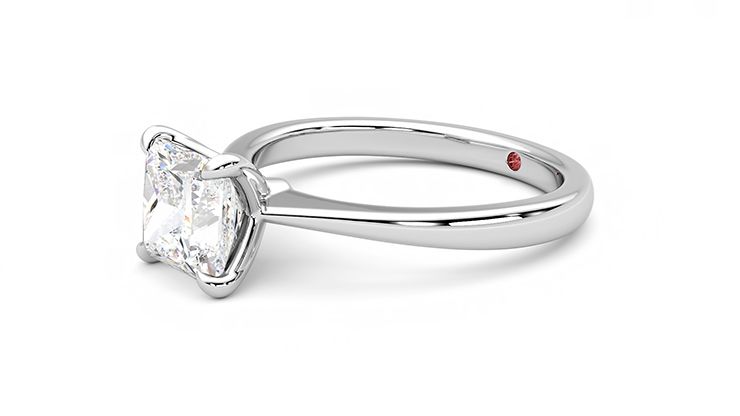 Taylor & Hart Elysium Princess Engagement Ring 360 degree image 22