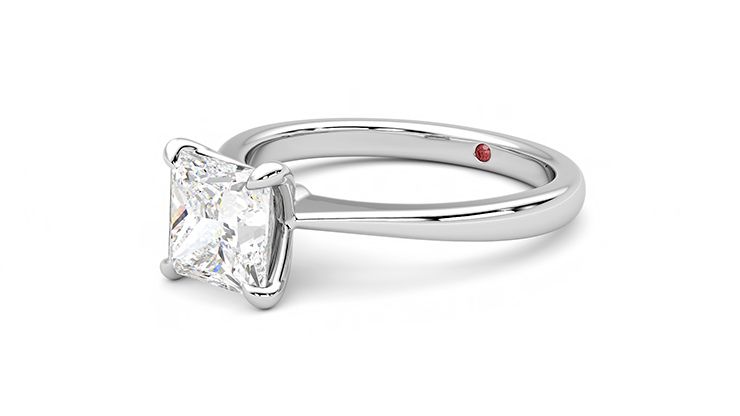 Taylor & Hart Elysium Princess Engagement Ring 360 degree image 23