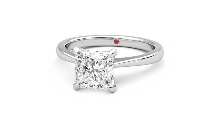 Taylor & Hart Elysium Princess Engagement Ring 360 degree image 26