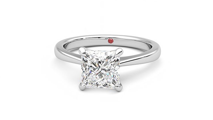 Taylor & Hart Elysium Princess Engagement Ring 360 degree image 27