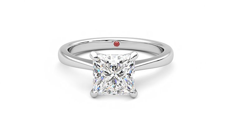 Taylor & Hart Elysium Princess Engagement Ring 360 degree image 28
