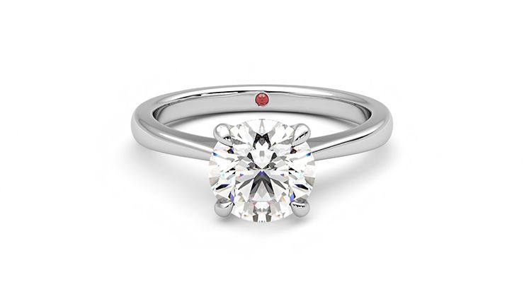 Taylor & Hart Elysium Round Engagement Ring 360 degree image 0