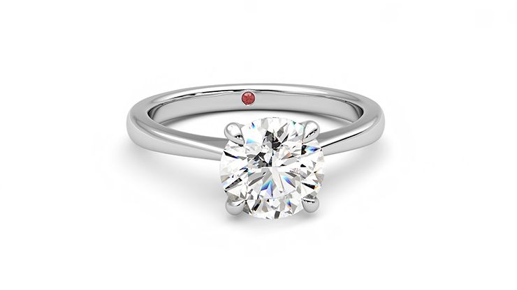 Taylor & Hart Elysium Round Engagement Ring 360 degree image 2