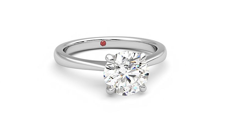 Taylor & Hart Elysium Round Engagement Ring 360 degree image 3