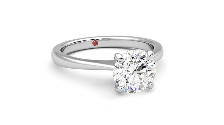 Taylor & Hart Elysium Round Engagement Ring 360 degree image 4