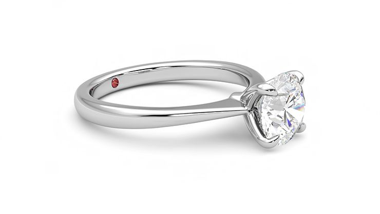 Taylor & Hart Elysium Round Engagement Ring 360 degree image 7