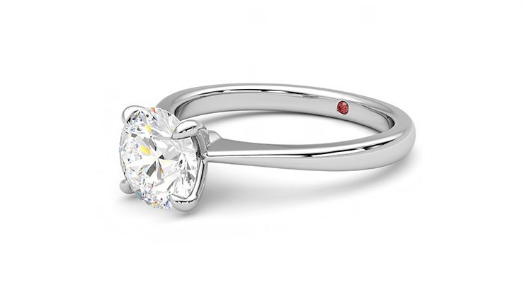 Taylor & Hart Elysium Round Engagement Ring 360 degree image 24