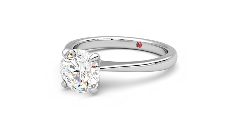 Taylor & Hart Elysium Round Engagement Ring 360 degree image 25