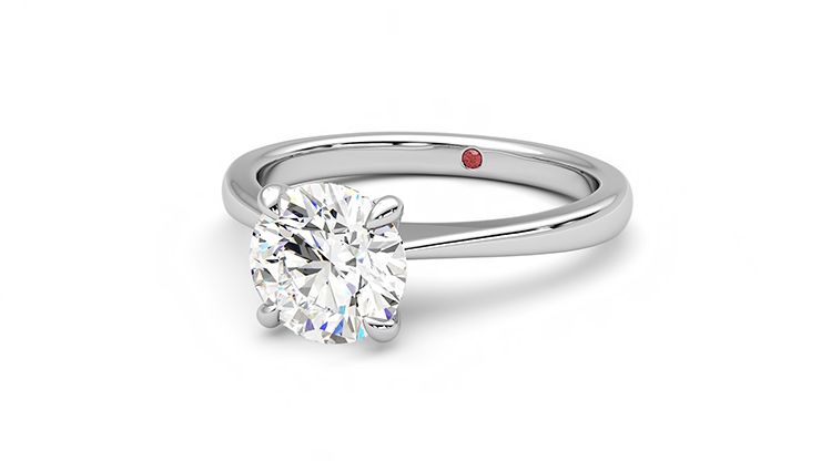 Taylor & Hart Elysium Round Engagement Ring 360 degree image 26
