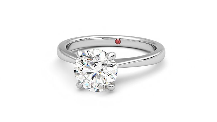 Taylor & Hart Elysium Round Engagement Ring 360 degree image 27