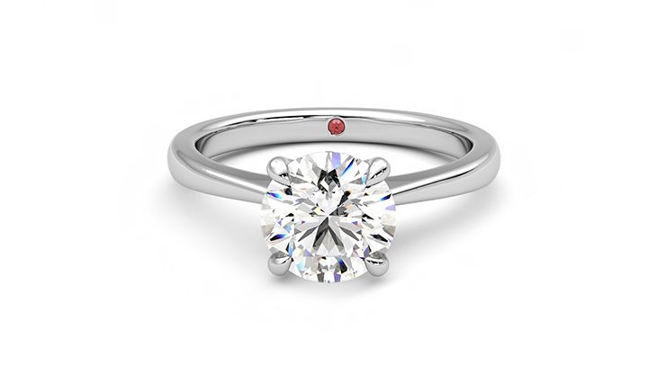 Taylor & Hart Elysium Round Engagement Ring 360 degree image 29