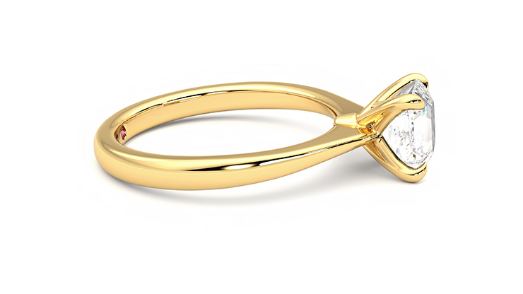 Taylor & Hart Elysium Asscher Engagement Ring 360 degree image 9