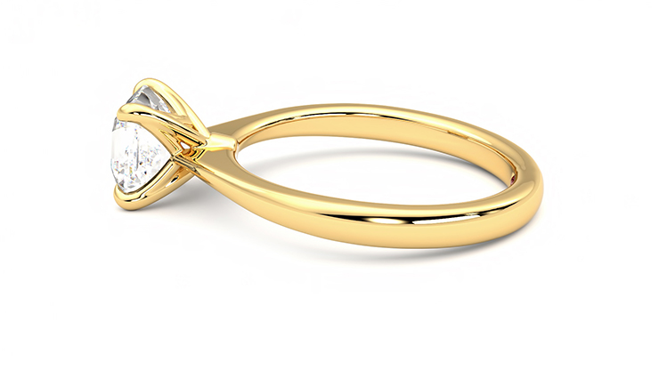 Taylor & Hart Elysium Asscher Engagement Ring 360 degree image 20