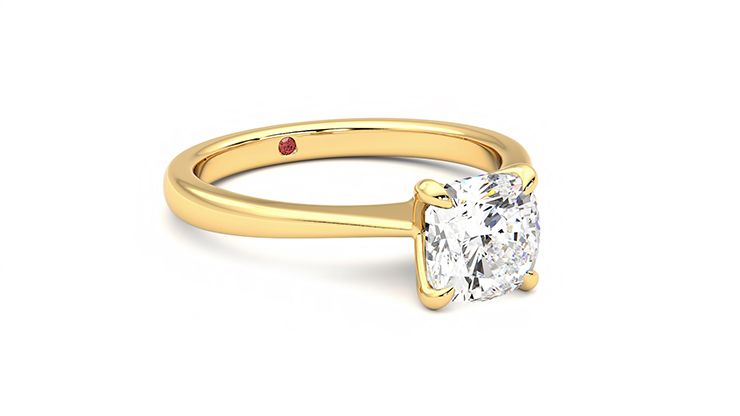 Taylor & Hart Elysium Cushion Engagement Ring 360 degree image 5