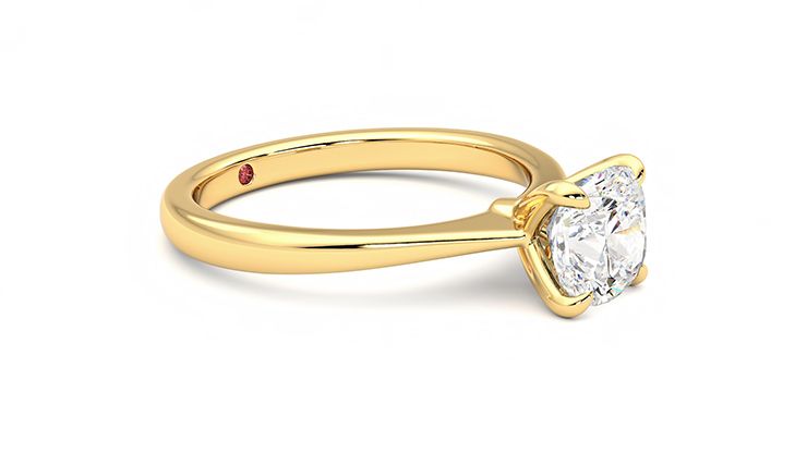 Taylor & Hart Elysium Cushion Engagement Ring 360 degree image 7