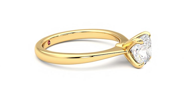 Taylor & Hart Elysium Cushion Engagement Ring 360 degree image 8