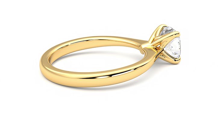 Taylor & Hart Elysium Cushion Engagement Ring 360 degree image 11