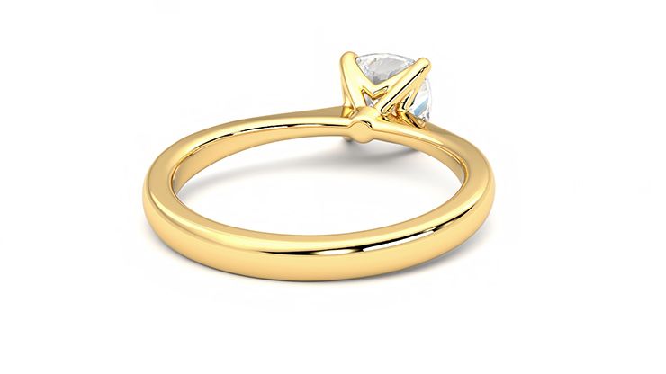 Taylor & Hart Elysium Cushion Engagement Ring 360 degree image 14