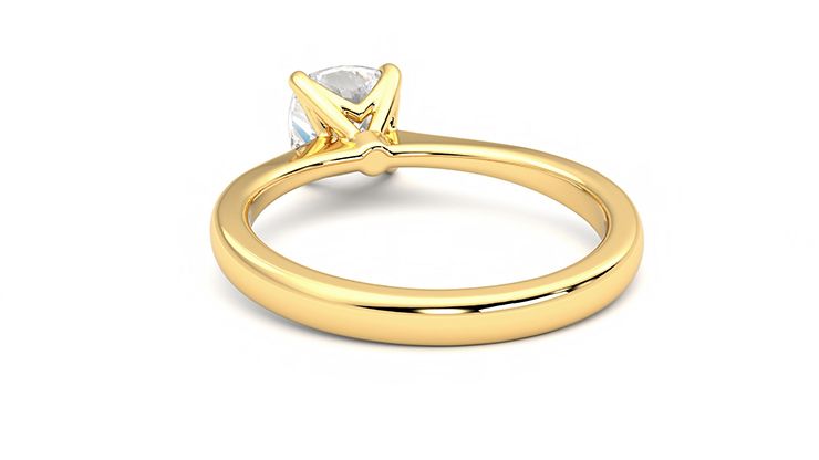 Taylor & Hart Elysium Cushion Engagement Ring 360 degree image 16