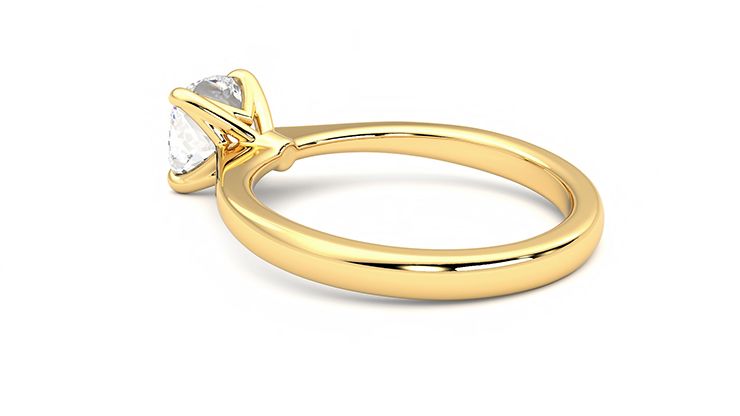 Taylor & Hart Elysium Cushion Engagement Ring 360 degree image 18