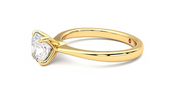 Taylor & Hart Elysium Cushion Engagement Ring 360 degree image 22