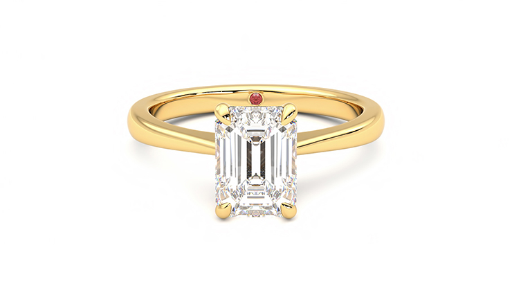 Taylor & Hart Elysium Emerald Engagement Ring 360 detail 01