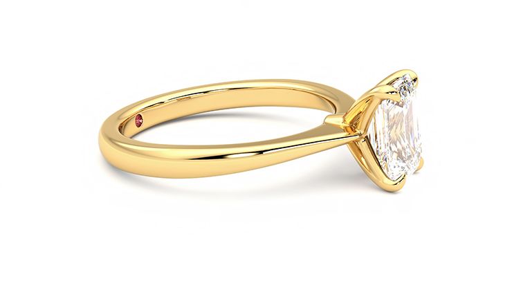 Taylor & Hart Elysium Emerald Engagement Ring 360 degree image 8