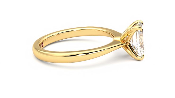 Taylor & Hart Elysium Emerald Engagement Ring 360 degree image 9