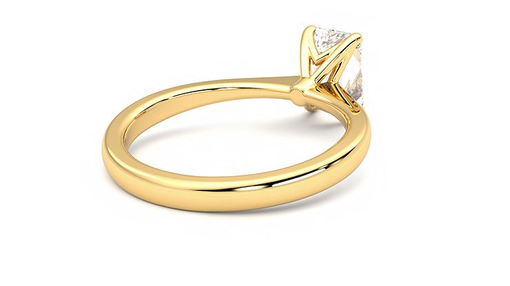 Taylor & Hart Elysium Emerald Engagement Ring 360 degree image 13