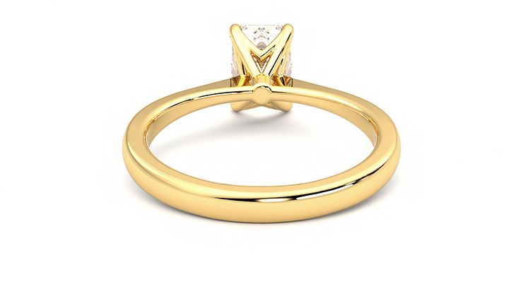 Taylor & Hart Elysium Emerald Engagement Ring 360 degree image 15