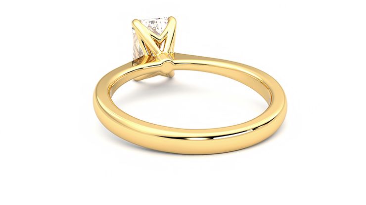 Taylor & Hart Elysium Emerald Engagement Ring 360 degree image 16