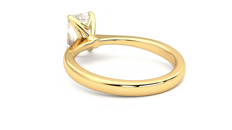 Taylor & Hart Elysium Emerald Engagement Ring 360 degree image 17