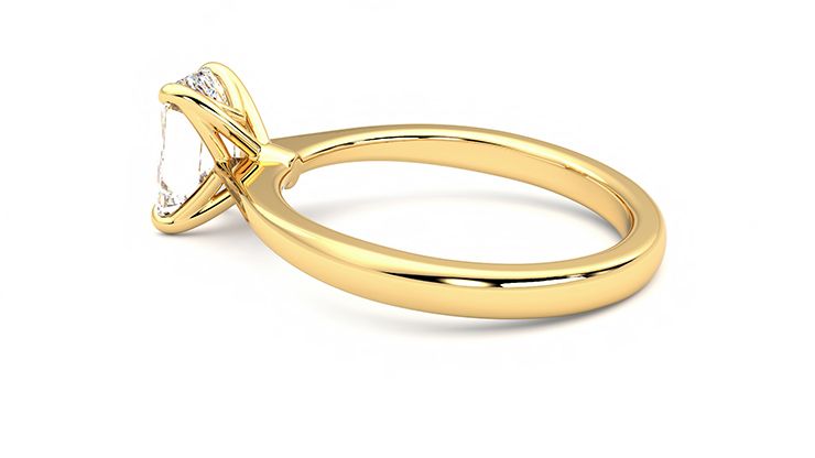 Taylor & Hart Elysium Emerald Engagement Ring 360 degree image 19