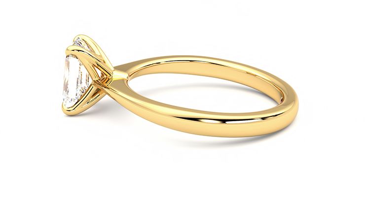 Taylor & Hart Elysium Emerald Engagement Ring 360 degree image 20