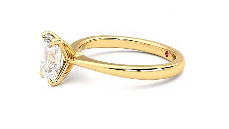 Taylor & Hart Elysium Emerald Engagement Ring 360 degree image 22