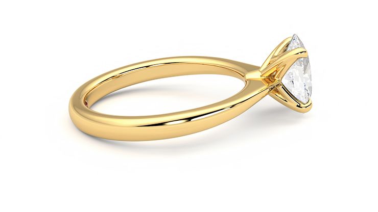 Taylor & Hart Elysium Oval Engagement Ring 360 degree image 10